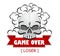 Skull game over icon