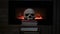 Skull halloween scary mystical fire background 4k footage