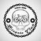 Skull logo, Bicycle Club logo