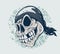 Skull pirate closeup