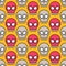 Skull seamless pattern