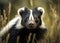 Skunk portrait created with Generative AI technology