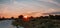 Sky above blue earth leaf clouds sunset