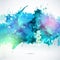 Sky blue centered decorative watercolor background