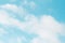 .Sky Blue,Cloud Background,Horizon Spring skyline white fluffy clouds in vivid cyan vintage tone,Backdrop Summer sky over beach,