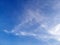 The sky is blue. Sky cloud, cloudâ€‹ type, Clearâ€‹ sky