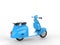 Sky blue stylish scooter