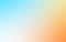 Sky blue white and orange gradient background for web media posters banners. Soft colors background.