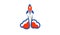 Sky Booster Rocket Logo