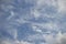 The sky in cirrus white clouds