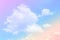 Sky and cloud background with a pastel colored