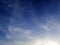 Sky clouds background. Cirrus is cloud stripe. The sky is blue. Sky cloud, cloudâ€‹ type, Clearâ€‹ sky