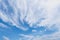 Sky clouds, blue fluffy clean, clear Cloudscape beautiful white, bright weather light summer