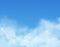 Sky and clouds, blue realistic cloudy background