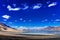 Sky, clouds and mountains,Pangong tso (Lake),Leh Ladakh,Jammu and Kashmir,India