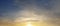 Sky clouds panorama. Beautiful landscape skyline background