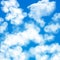 Sky clouds seamless pattern