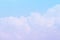 Sky and cloudy with beautiful purple color background.Subtle background Pastel of cloud.
