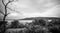 Sky, forest, mountain and reservoir at Lam Takhong reservoir, Nakhon Ratchasima, Thailand