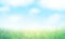 Sky grass blurred background.Blue green spring Easter illustration.Natural wallpaper