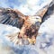 Sky High Majesty. Exquisite Eagle Vector Illustration