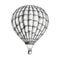 sky hot air balloon ai generated