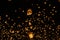 Sky lantern festivalyee peng lannain Chaing Mai, Thailand