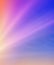 Sky midday sunlight beams rainbow pastel gradient pale orange-pink purple-blue dramatic. Beautiful sunny day soft light clouds