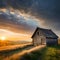 sky morning sunlight cloud evening sunset nature horizon dawn dusk sunrise landscape field grass hill reflection light tree