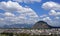 Sky, mountain and favela in Rio, Brazil