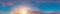 Sky panorama on sunset with Stratocumulus clouds in Seamless spherical equirectangular format as full zenith for use in 3D