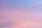Sky in the pink and blue colors. effect of light pastel colored of sunset clouds cloud on the sunset sky background with a pastel