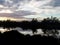 Sky reflected in the orbetello lagoon