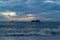 Sky, sea and clouds. Stormy clouds over gulf of Thailand. Koh Chang island