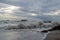 Sky, sea and clouds. Stormy clouds over gulf of Thailand. Koh Chang island