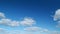 Sky after the storm. Majestic amazing blue sky with stratocumulus clouds. Nature cumulus clouds moving. Timelapse.