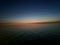 Sky Sunset middle  blue ocean