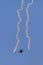 Skyaces plane performing Aerobatics with a smoke trail