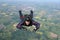 Skydiver in freefall