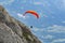 Skydiving - parachute sport in the Alps