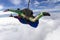 Skydiving photo. Tandem jump in freefall.