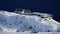 Skylift building in snow on Mount Hoven in Loen in Vestland in Norway