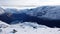 Skylift in snow on Mount Hoven in Loen in Vestland in Norway