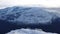 Skylift in snow on Mount Hoven in Loen in Vestland in Norway
