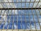 Skylight or glass sunroof ceiling of a building. glass ceiling with window. The shopping center, business center. Modern
