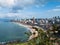 Skyline aerial view of the city of Salvador Bahia