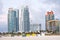 Skyline of apartment buildings at South Beach, Miami Beach