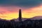 Skyline of apartment buildings in the wealthy district of Las Condes in Santiago