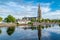 The skyline of Ballina town, County Mayo, Ireland