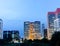 Skyline of Beijing CBD, night view